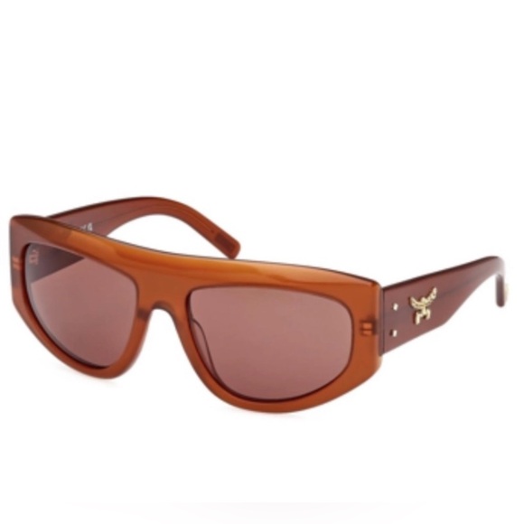 MCM Accessories - MCM Square Sunglasses with Gold Tone Logo Hardware, dust bag and pouch case NWT